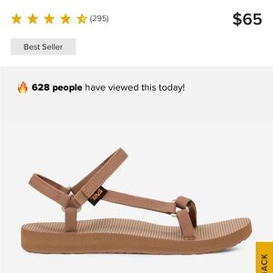 Teva Women's Original Universal Slim Tan strappy Sandals NIB Size 9